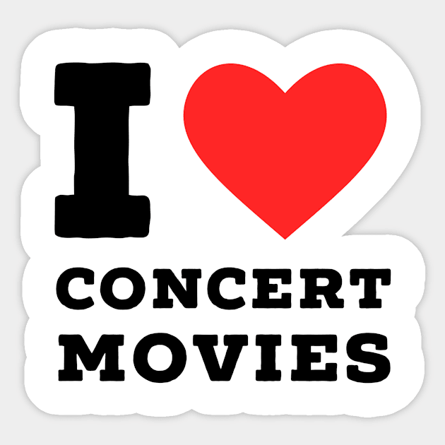 i love concert movie Sticker by richercollections